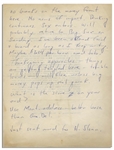 Hunter S. Thompson Autograph Letter Shortly After John F. Kennedy Was Elected -- Thompson Writes of JFK's Win, ''we got the touchdown - where do we go from here?''